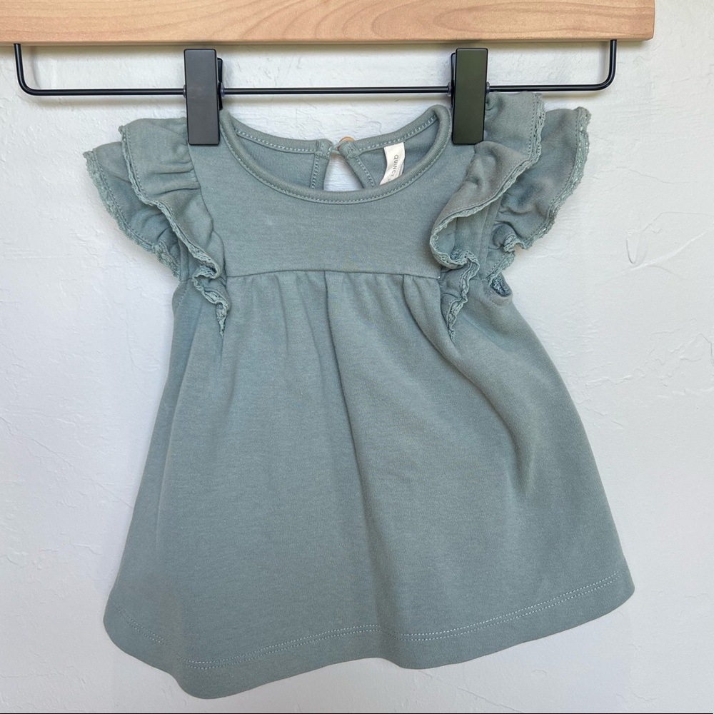 Quincy Mae Baby Girl 3-6mo Flutter Sleeve Dress